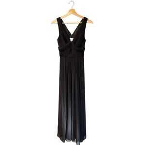 New Ann Taylor Black Formal Empire Long Gown 0 Dress Cocktail Black Tie